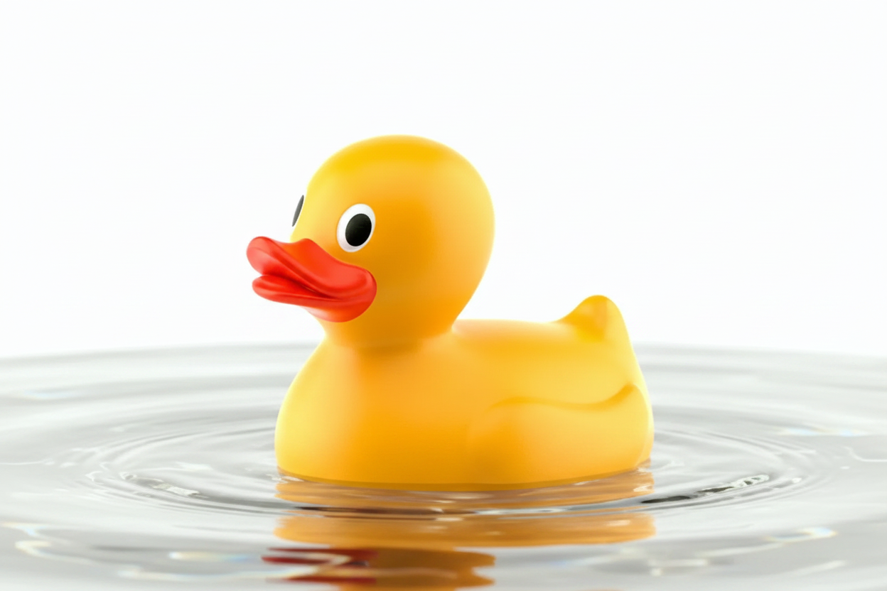 Rubber Duck on Water