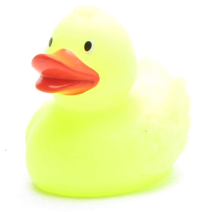Glow-in-the-dark rubber duck - yellow