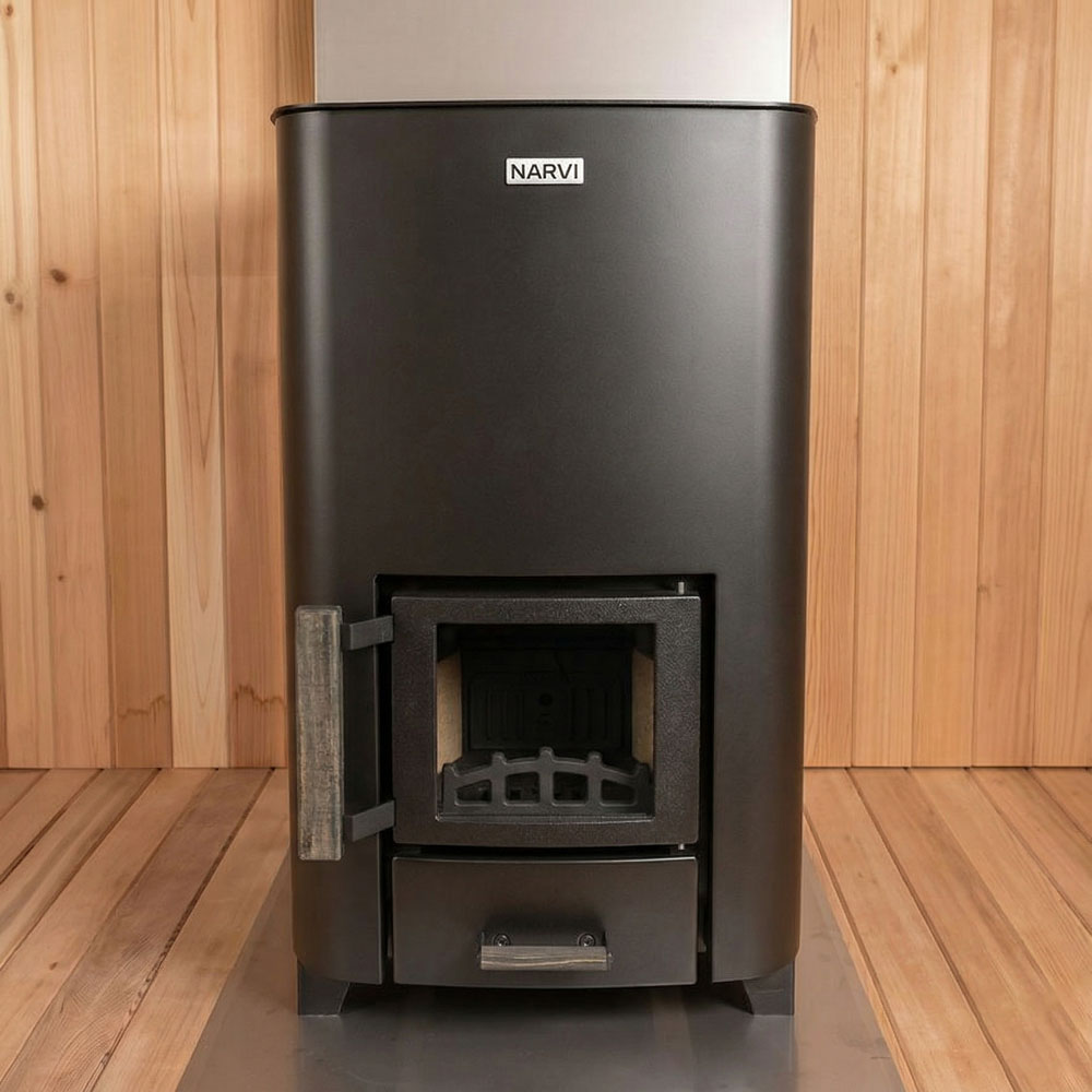 Narvi NC Black Wood Burning Heater