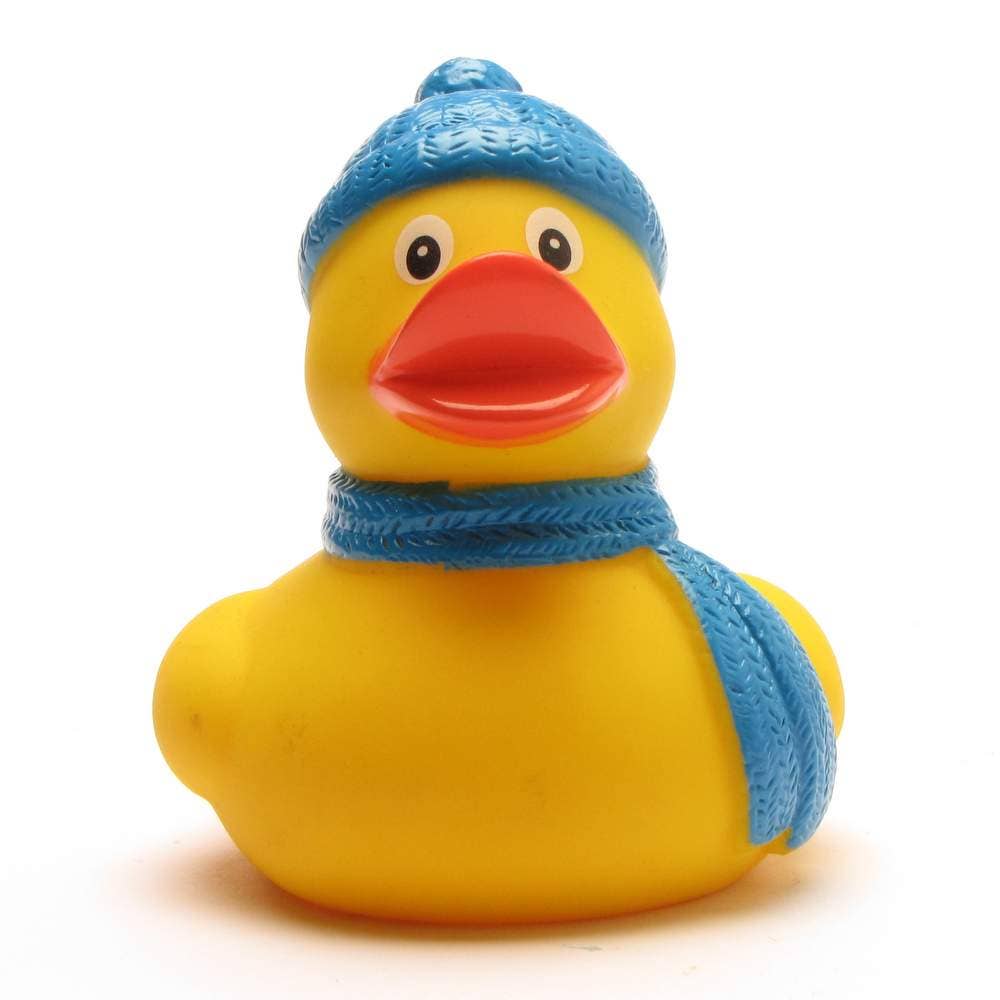 Winter rubber duck