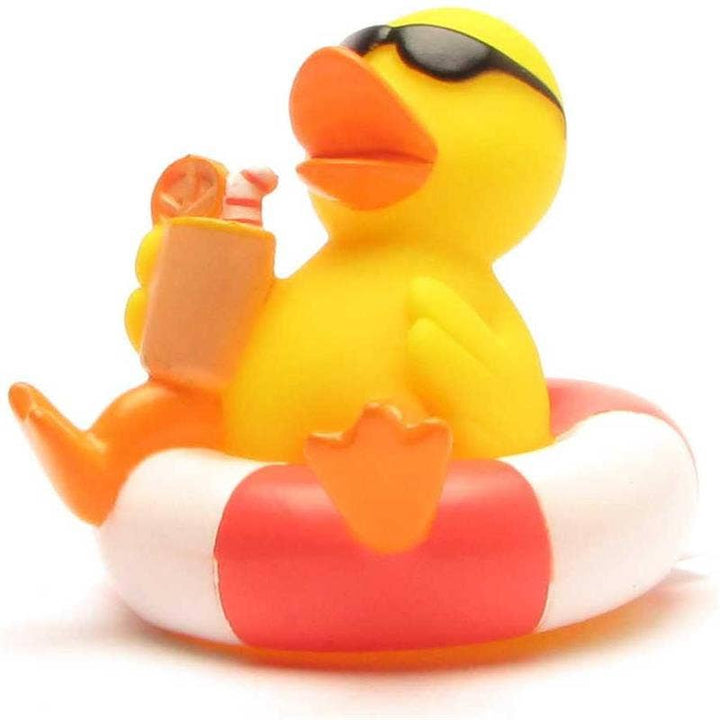 Rubber duck in a swim ring