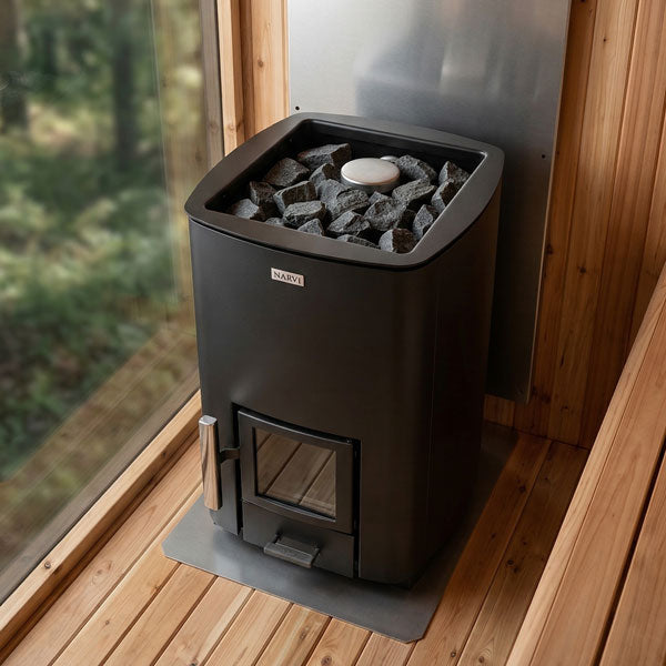 Narvi NC Black Wood Burning Heater