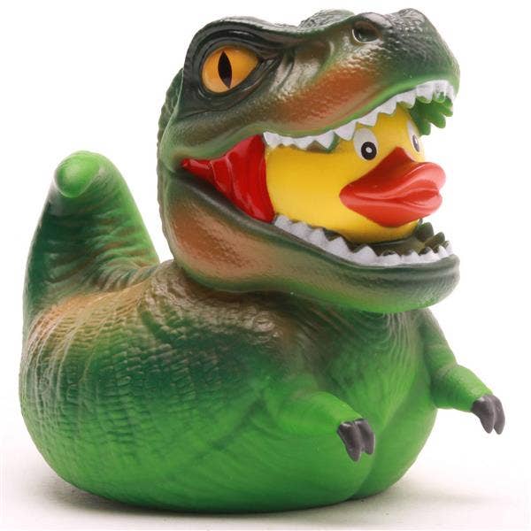 T-Rex Bath Duck - green - Rubber Duck