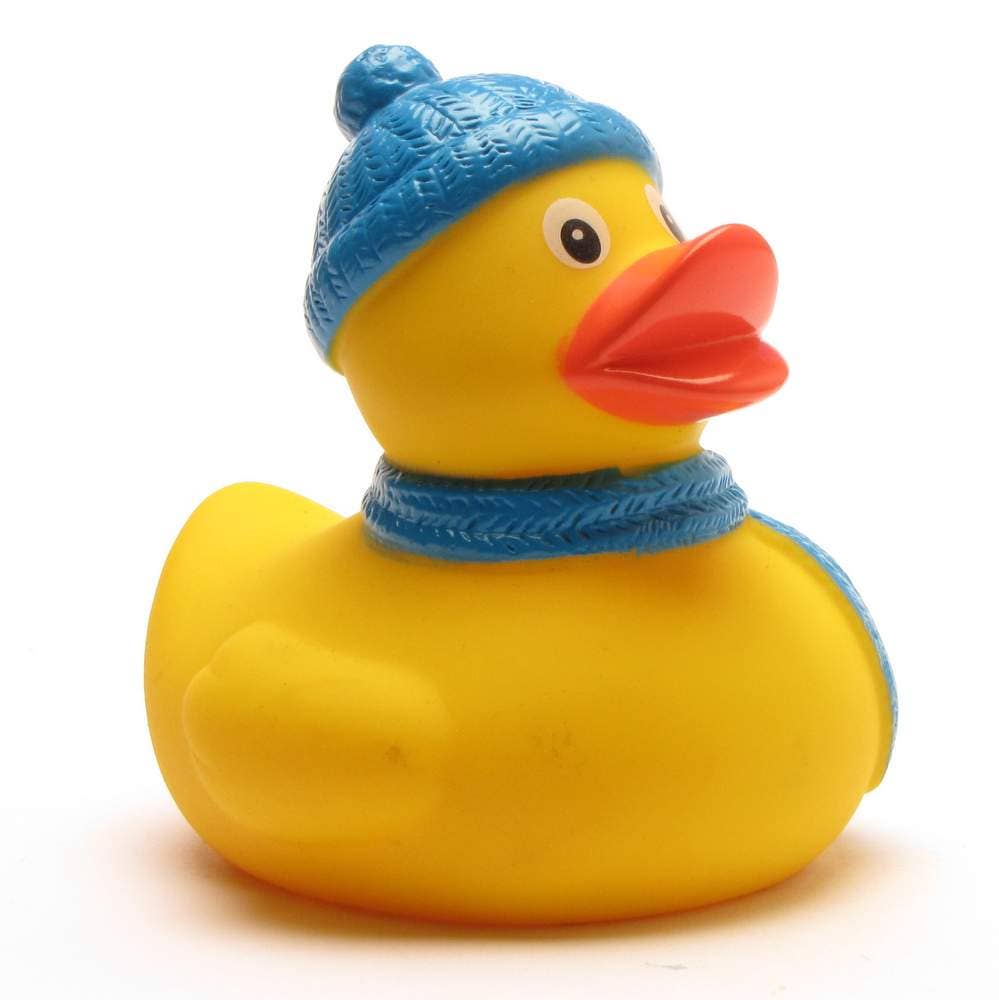 Winter rubber duck