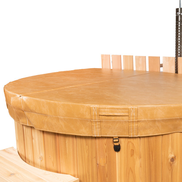 The Evolution Cedar Tub with Wood Burning Heater