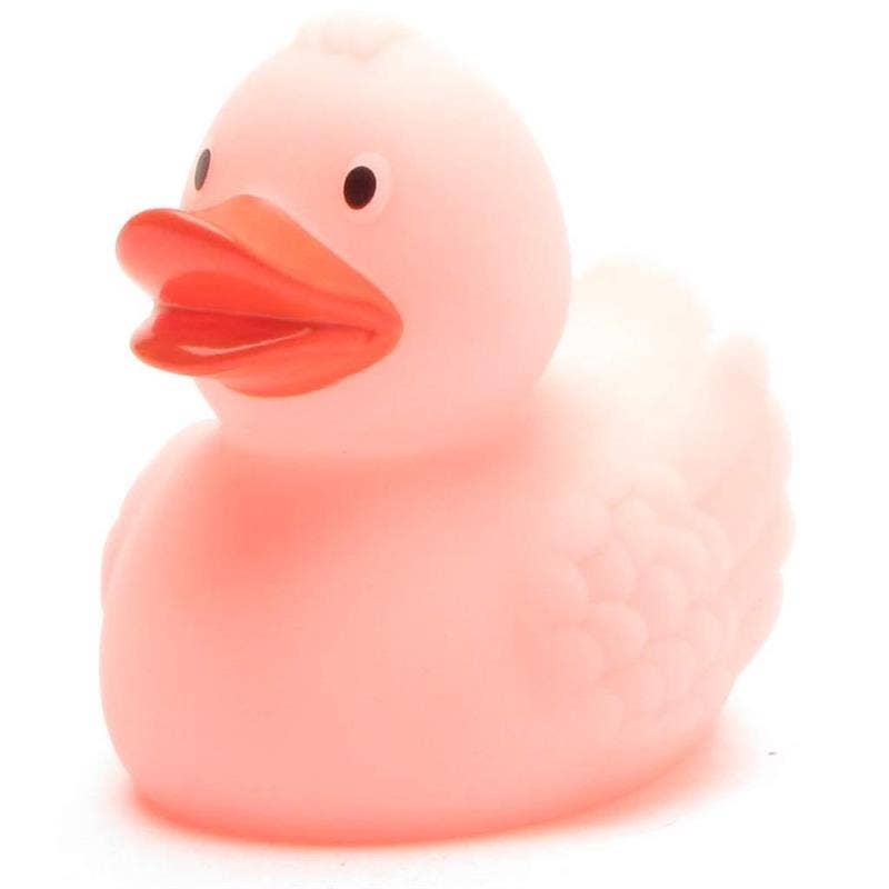 Glow-in-the-Dark Bath Duck - Pink