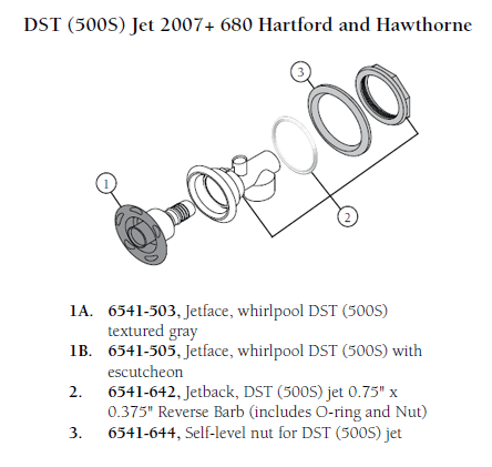 Sundance® / Jacuzzi® Whirlpool DST Jet – Part 