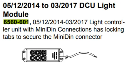 DCU: MiniDin Lights 6 output 14 (780 Series)