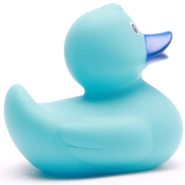 Light blue rubber duck