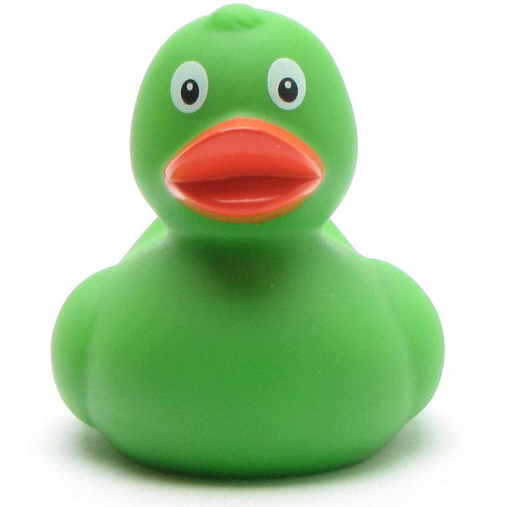 Green rubber duck 6 cm