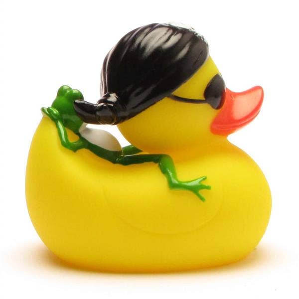 Pirate rubber duck with frog