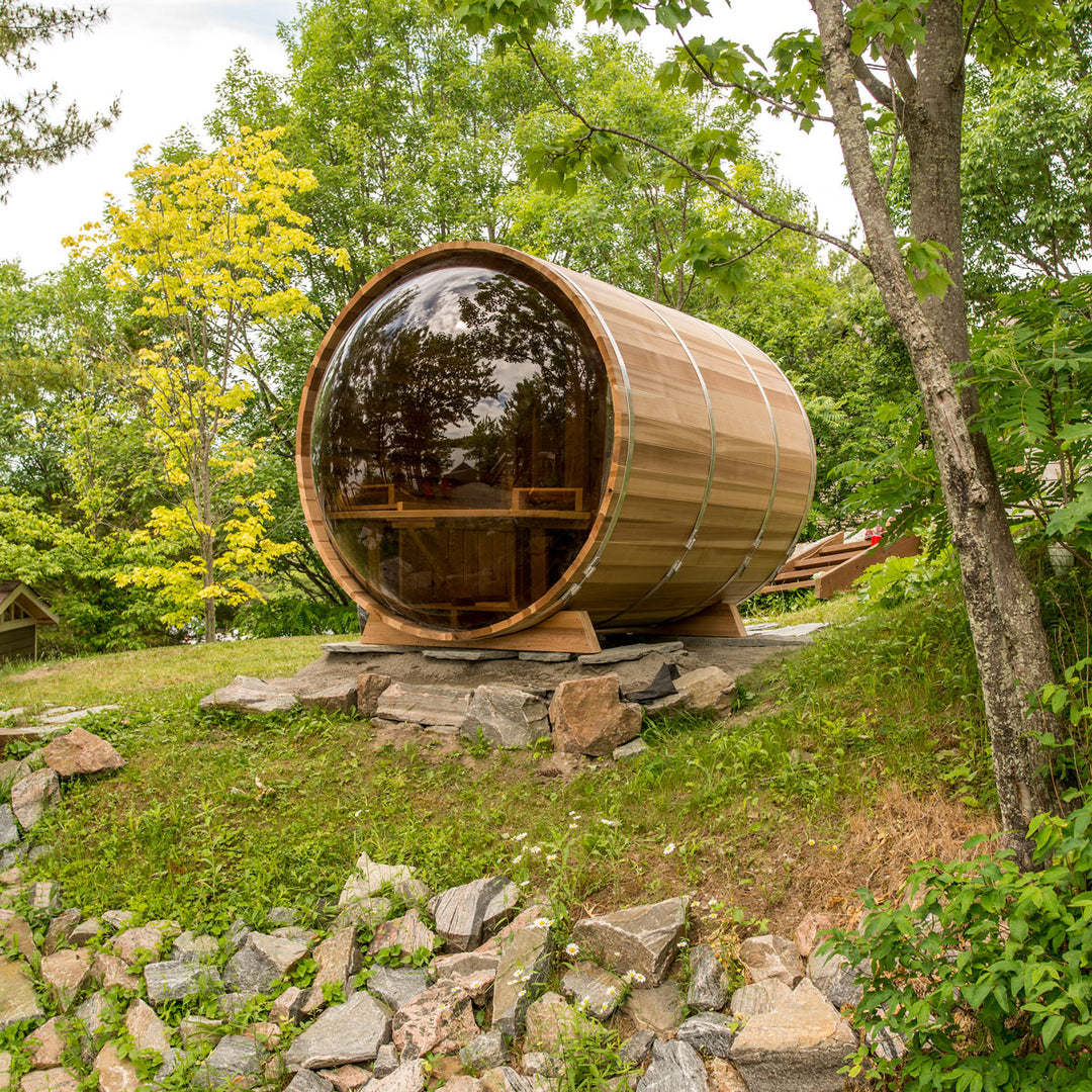 Panoramic Barrel Saunas