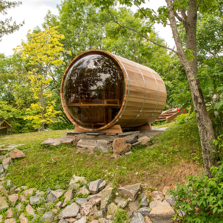 Panoramic Barrel Saunas
