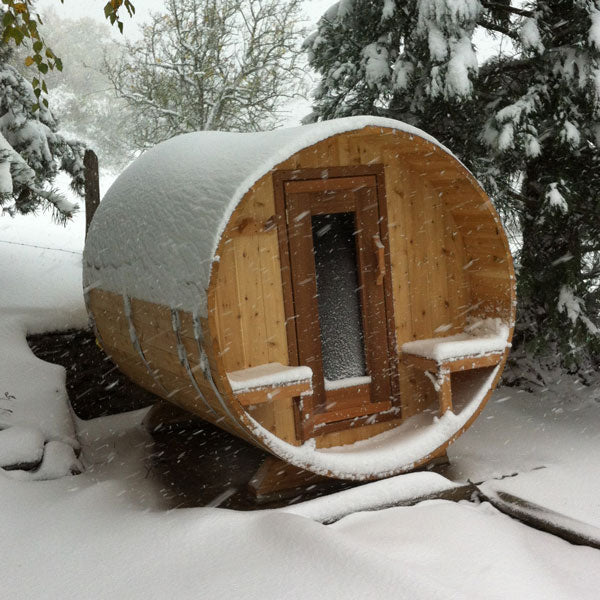 The Cedar Barrel Sauna with Porch