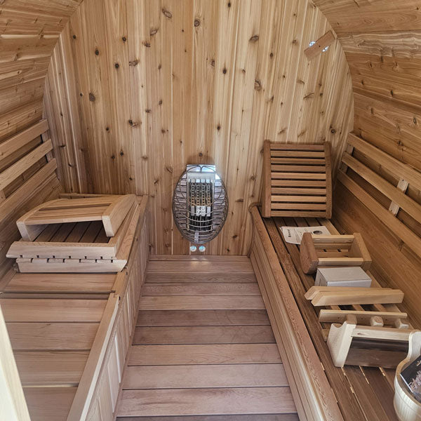 The Cedar Barrel Sauna with Porch