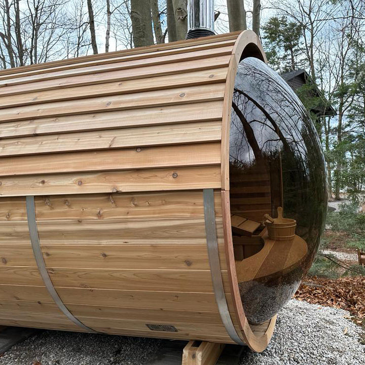 Panoramic Barrel Saunas