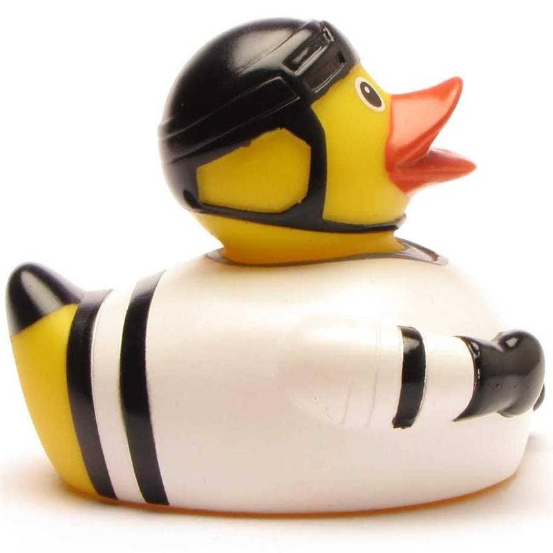 Ice hockey rubber duck