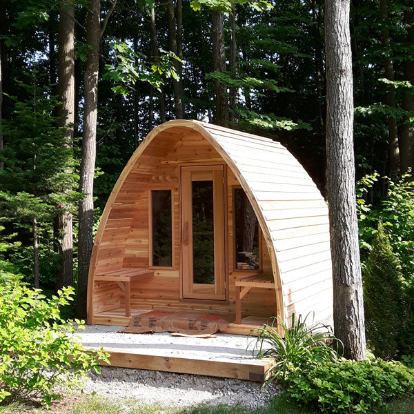 Pod Sauna with Porch and Changeroom