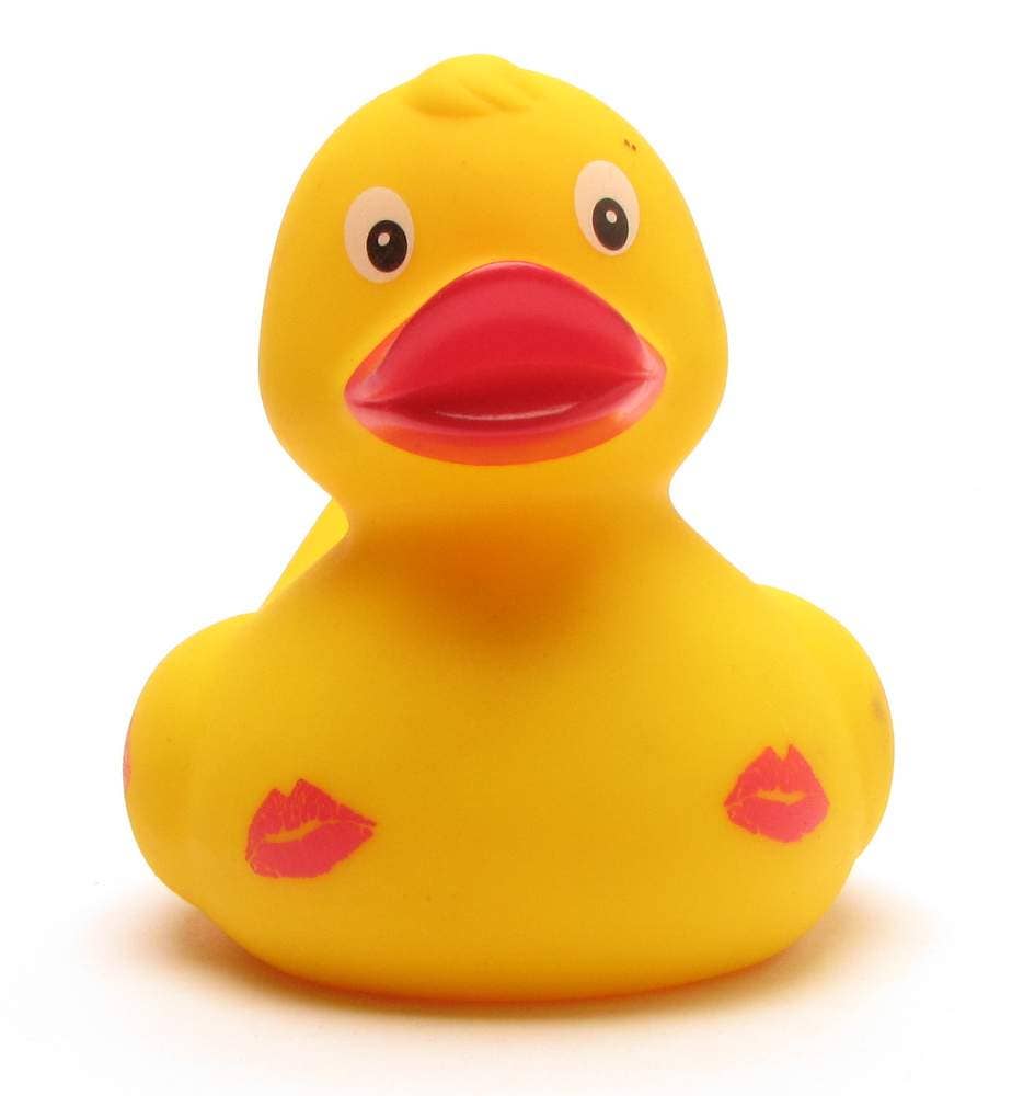Rubber duck kiss mark
