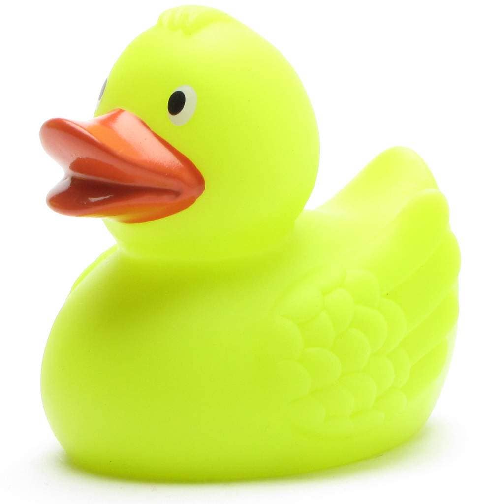 Magic Duck rubber duck with UV color change - yellow to green