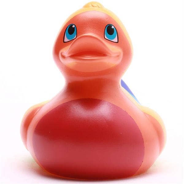 Rainbow rubber duck