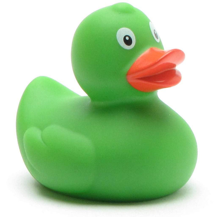 Green rubber duck 6 cm