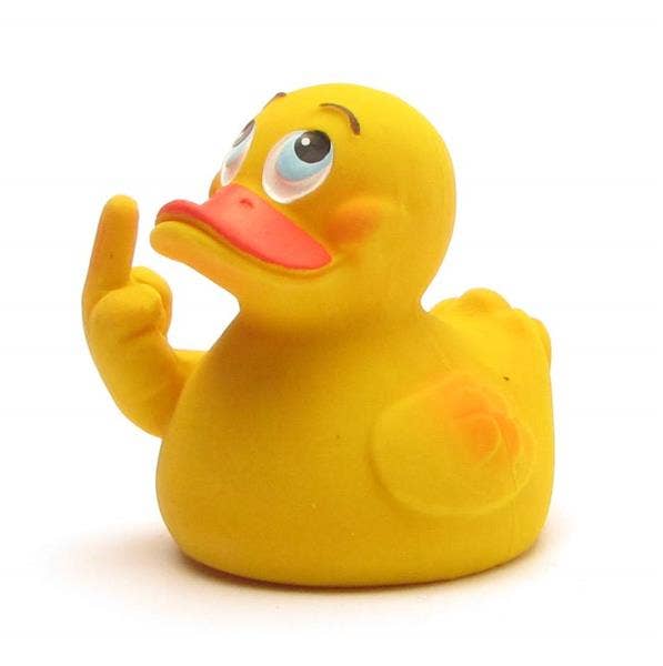 Middle-Finger Rubber Duck "Siggi"