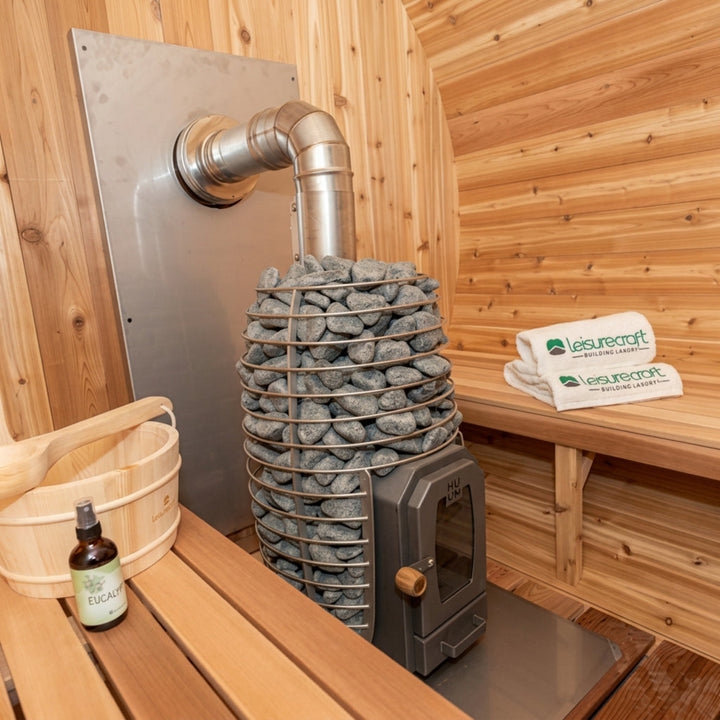 Chimney and Shields with Elbow for out the SIDE wall (use with HUUM Heater) leisurecraft