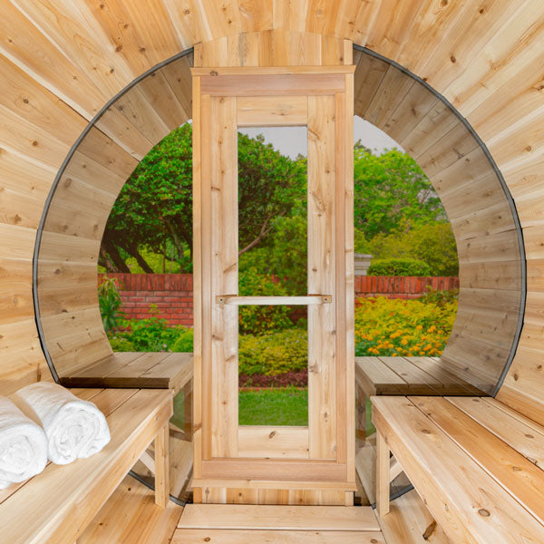 Canadian Timber Tranquility Wood Fired Barrel Sauna