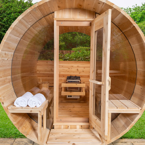 Canadian Timber Tranquility Wood Fired Barrel Sauna
