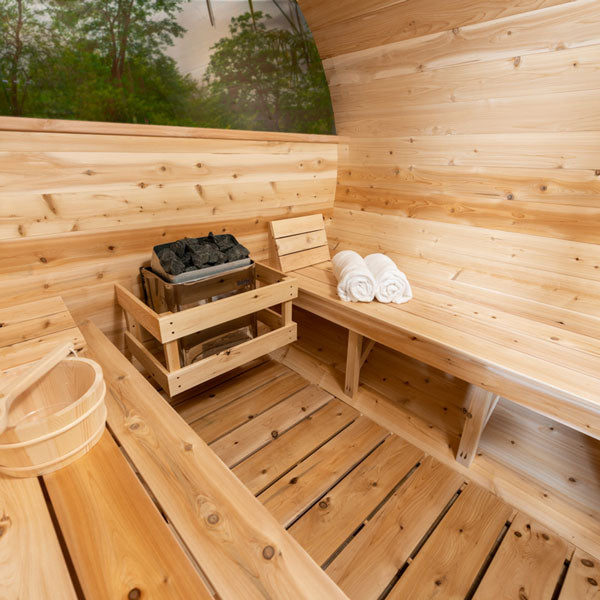 Canadian Timber Tranquility Wood Fired Barrel Sauna