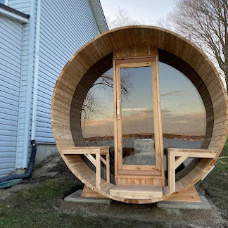 Canadian Timber Tranquility Wood Fired Barrel Sauna