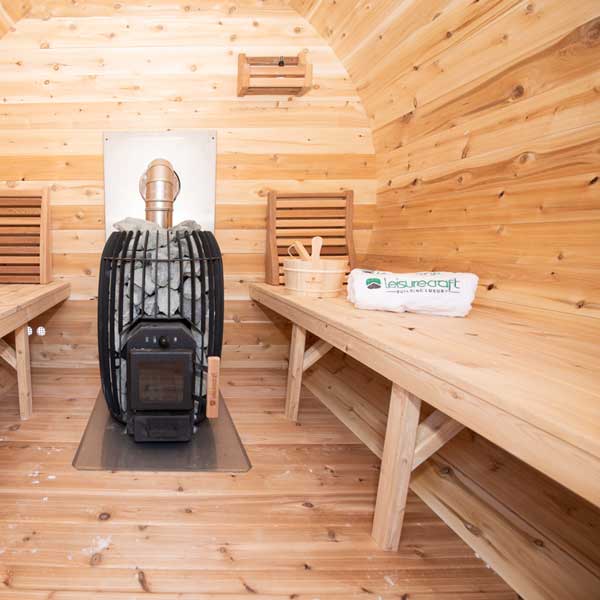 Canadian Timber Elation Wood Fired Barrel Sauna