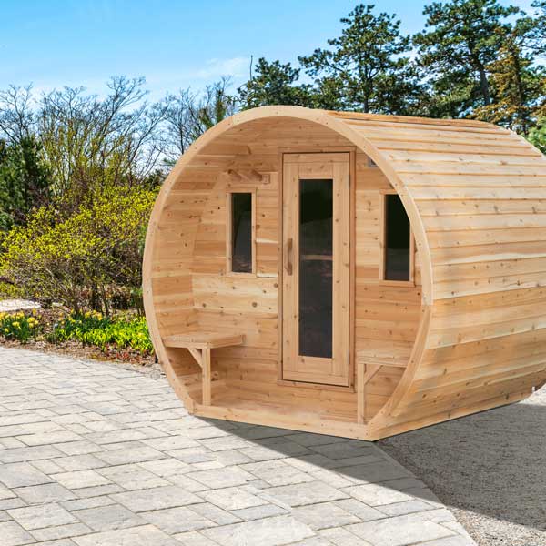 Canadian Timber Elation Wood Fired Barrel Sauna