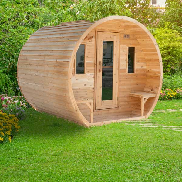 Canadian Timber Elation Wood Fired Barrel Sauna