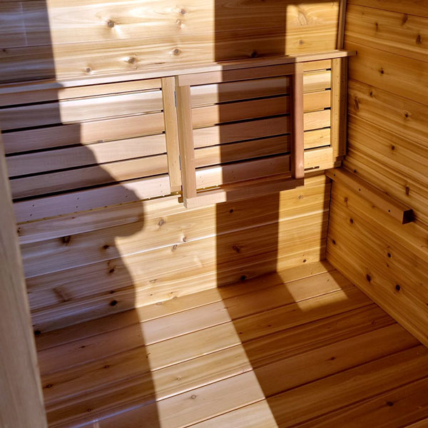 Yoga Sauna Fold Up Bench (No Floor in Sauna) 6x7 Cabin Sauna