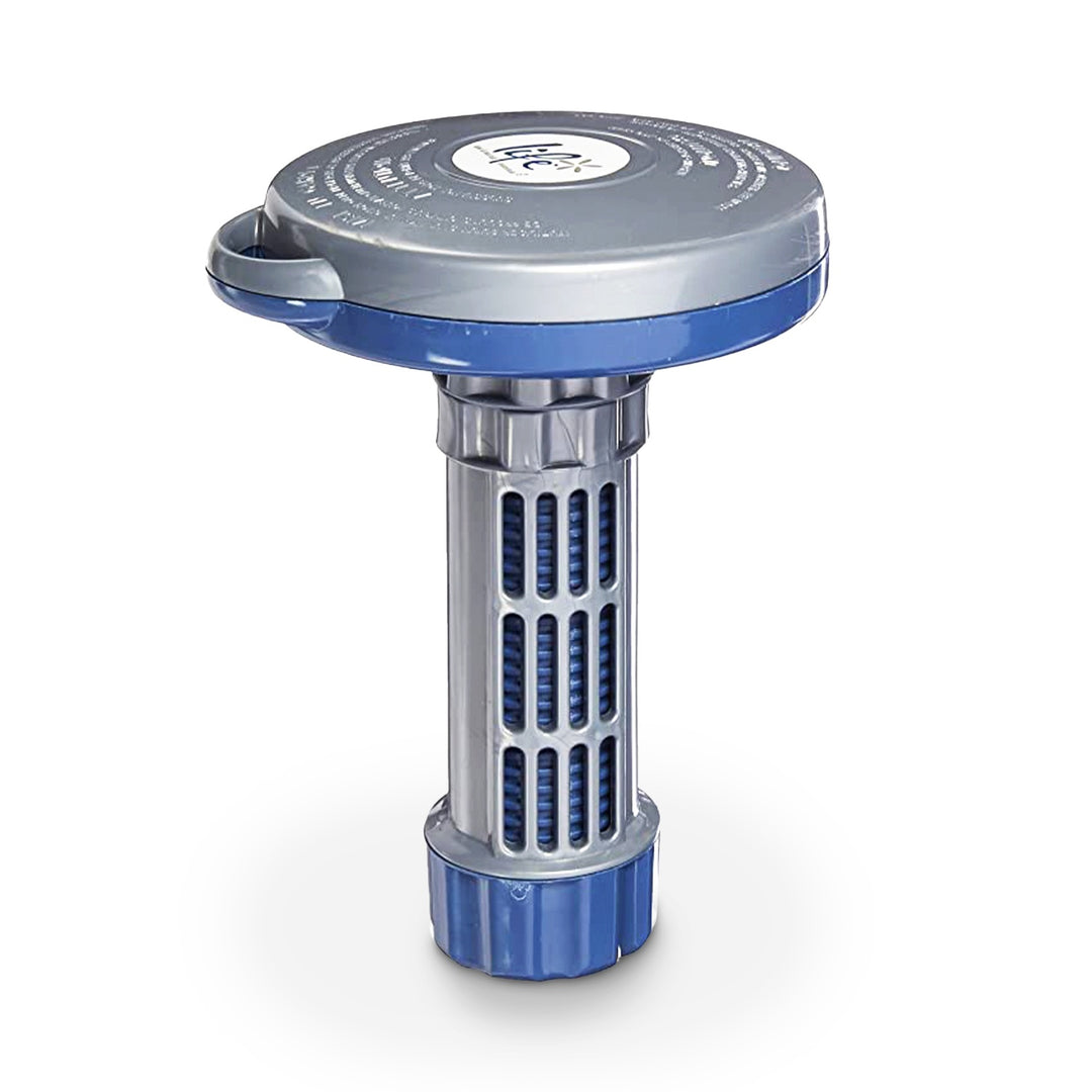 Blue and Grey Deluxe Chlorine Dispenser