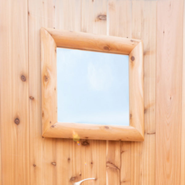 Wall Mount Mirror 20" square, Clear Coat Finish