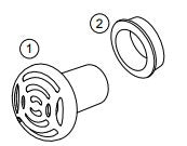 Sundance® / Jacuzzi® Gravity Drain Fitting With Cover (Grommet Assembly) Part 