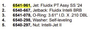 Jet: Fluidix PT Assy SS &