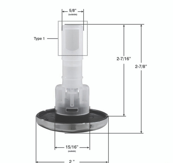 Sundance® / Jacuzzi® 2″ Pulsator Jetface (SDS) – Part 