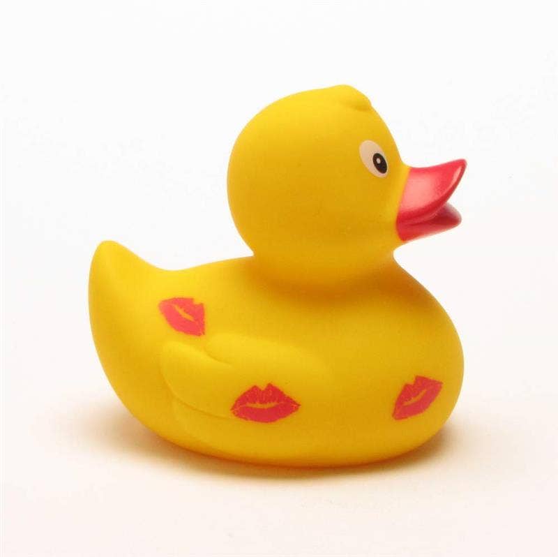 Rubber duck kiss mark