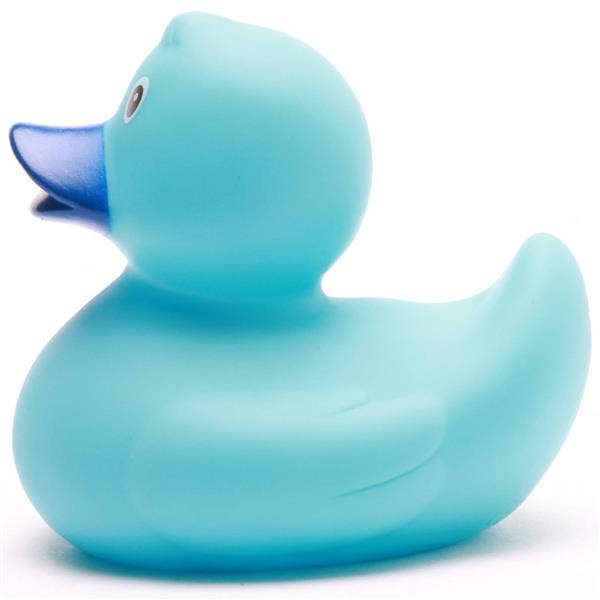 Light blue rubber duck
