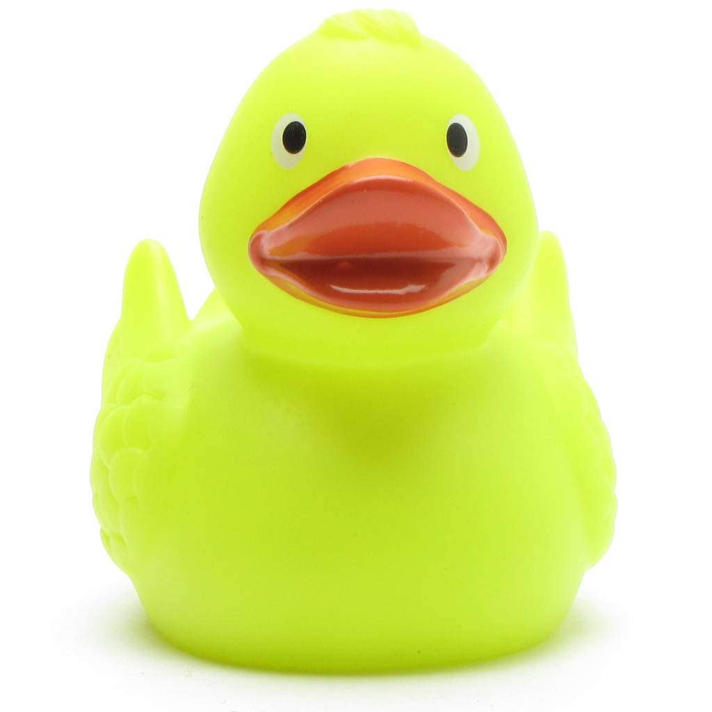 Magic Duck rubber duck with UV color change - yellow to green