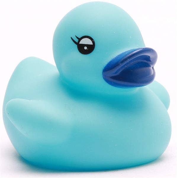 Mini rubber duck - blue