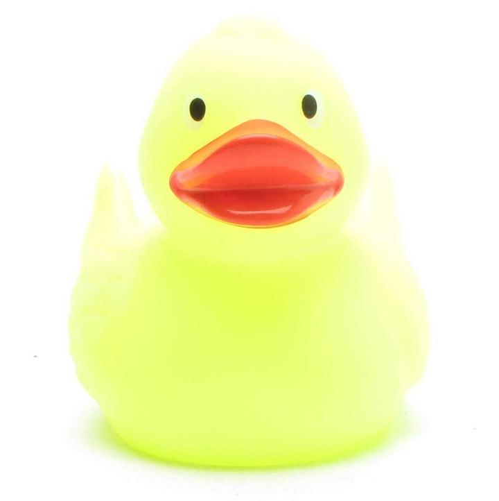 Glow-in-the-dark rubber duck - yellow