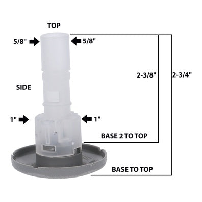 Sundance® / Jacuzzi® DX Jetface (4¼″ Directional, Textured Gray) – Part 