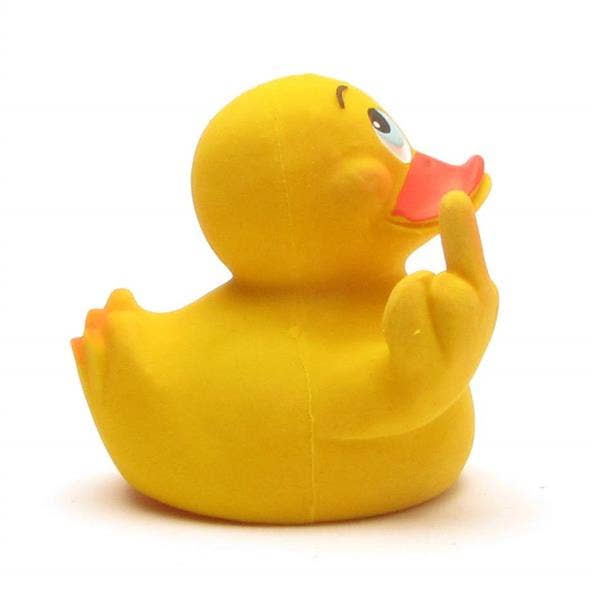 Middle-Finger Rubber Duck "Siggi"