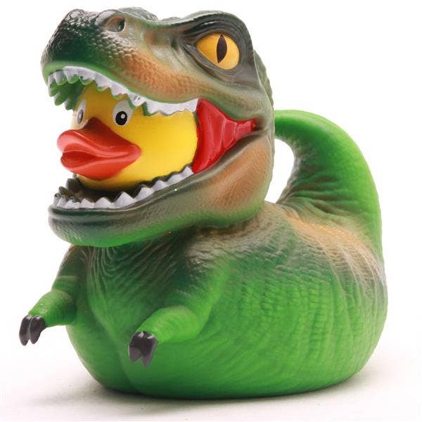 T-Rex Bath Duck - green - Rubber Duck