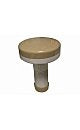Beige/White Deluxe Floating 1" Tab Dispenser